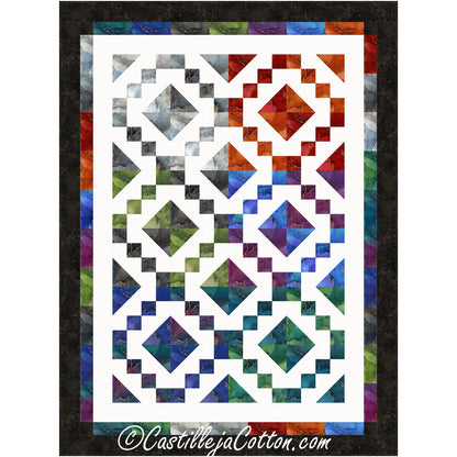 Midas Jewel Box Lap Quilt Pattern CJC-12574 - Paper Pattern