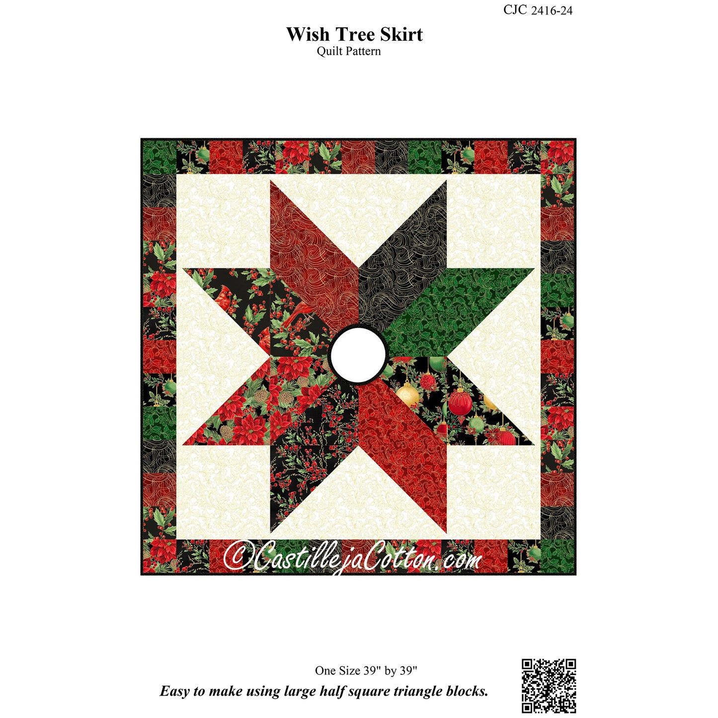 Wish Tree Skirt Pattern CJC-241624w - Wholesale Product