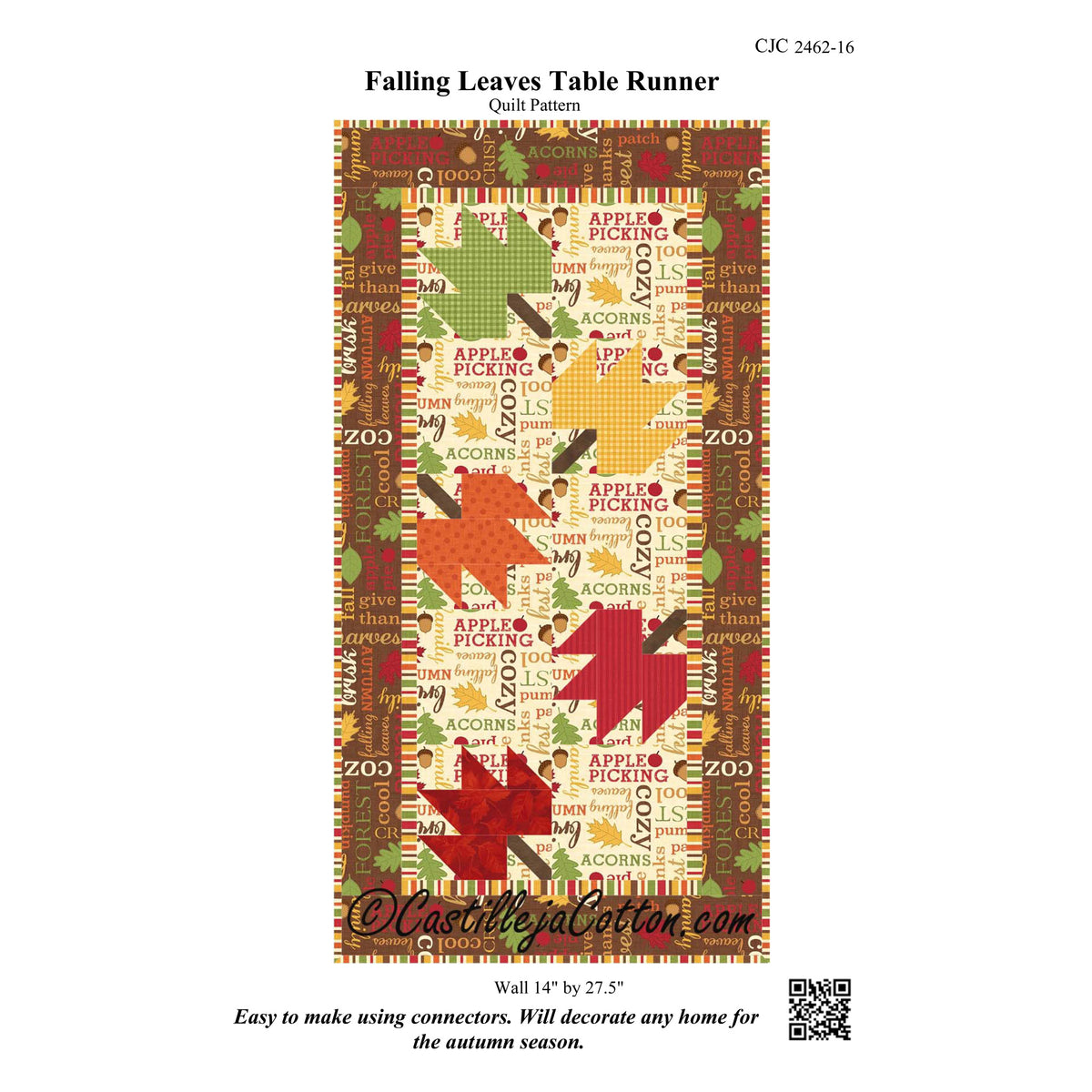Falling Leaves Quilt Pattern CJC-2462 - Paper Pattern