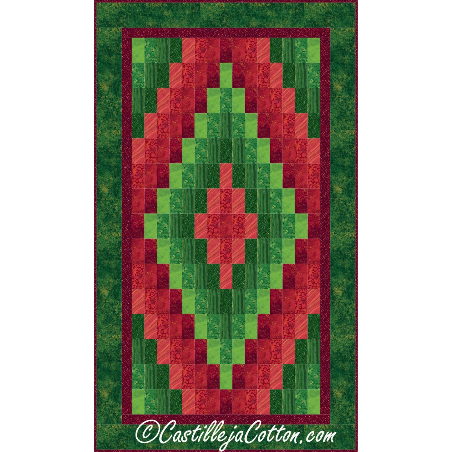 Christmas Diamond Quilt Pattern CJC-288215 - Paper Pattern