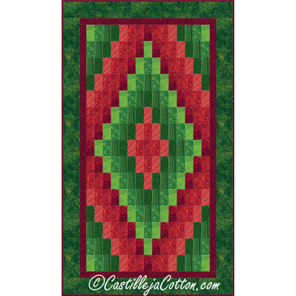 Christmas Diamond Quilt Pattern CJC-288215 - Paper Pattern