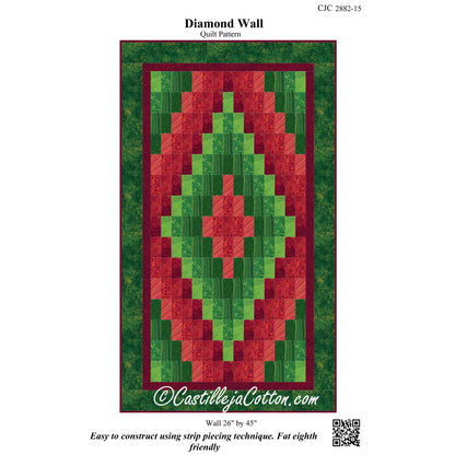 Christmas Diamond Quilt Pattern CJC-288215 - Paper Pattern