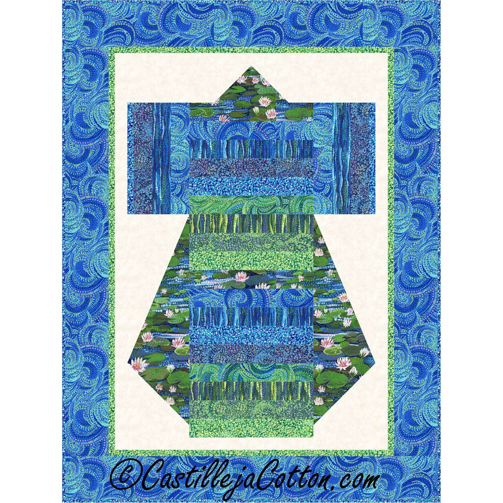 Image of the Dragon Kimono quilt by Diane McGregor of Castilleja Cotton.