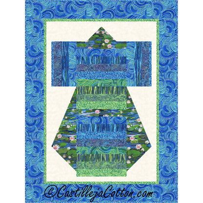 Image of the Dragon Kimono quilt by Diane McGregor of Castilleja Cotton.