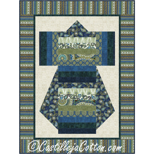 Dragon Kimono Wall Hanging CJC-3536e - Downloadable Pattern