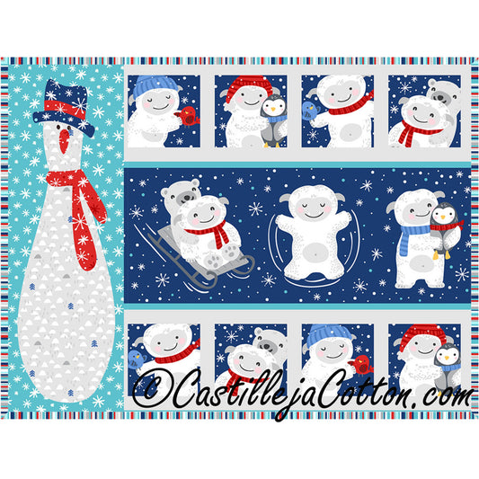 Snow Folk Placemat Pattern CJC-36589 - Paper Pattern