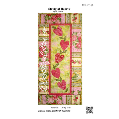 String of Hearts Quilt Pattern CJC-3771 - Paper Pattern