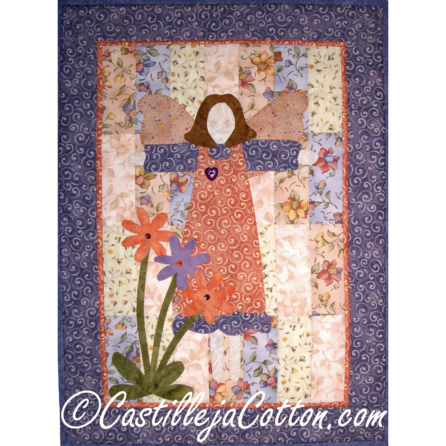 Garden Angel and Daisies Quilt Pattern CJC-38491 - Paper Pattern