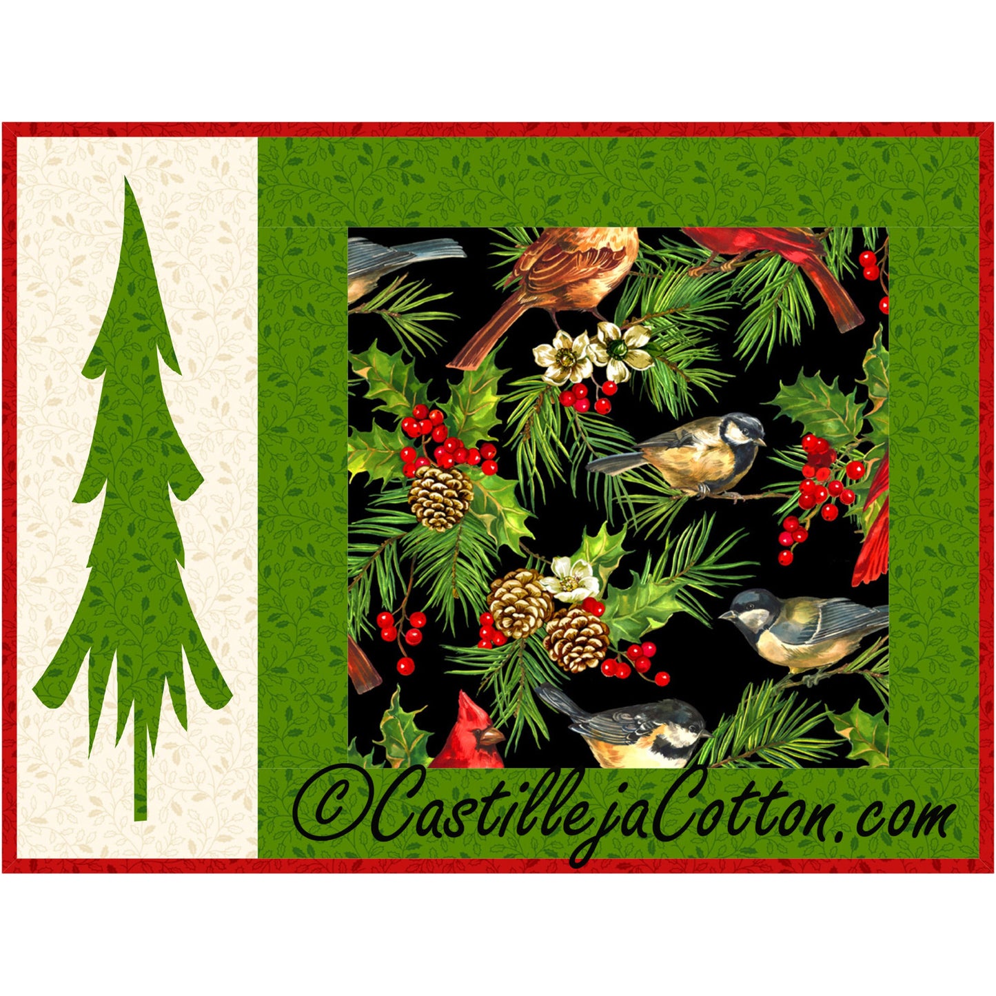 Dashing Tree Placemat CJC-3900e - Downloadable Pattern