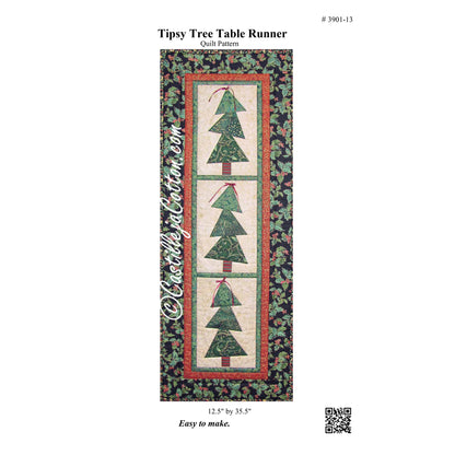 Tipsy Tree Table Runner CJC-3901e - Downloadable Pattern