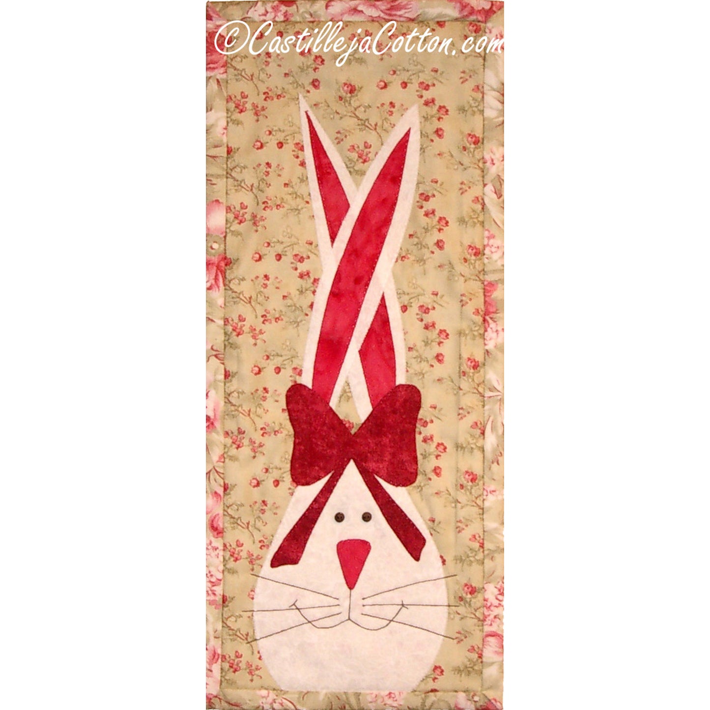 Bunny & Bow Wall Hanging Pattern CJC-397513 - Paper Pattern