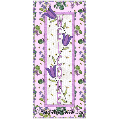 Welcome with Tulips Wall Hanging CJC-39947e - Downloadable Pattern