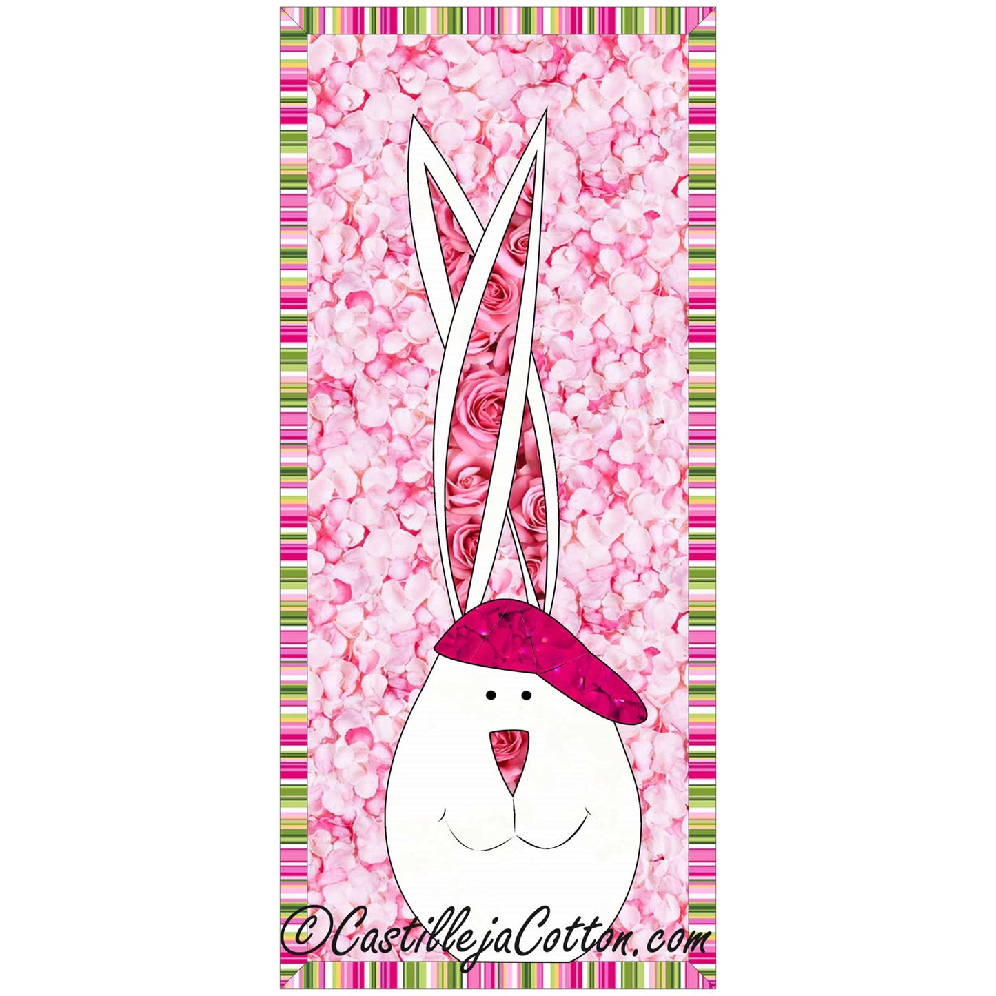 Bunny & Cap Wall Hanging CJC-39967e - Downloadable Pattern