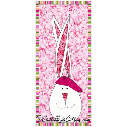 Bunny & Cap Wall Hanging CJC-39967e - Downloadable Pattern