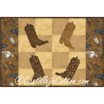 Heel Toe Placemat Quilt CJC-40124e - Downloadable Pattern