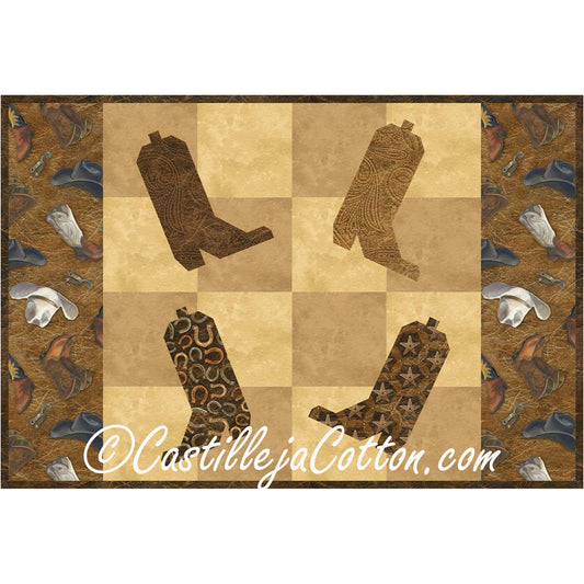 Heel Toe Placemat Quilt CJC-40124e - Downloadable Pattern