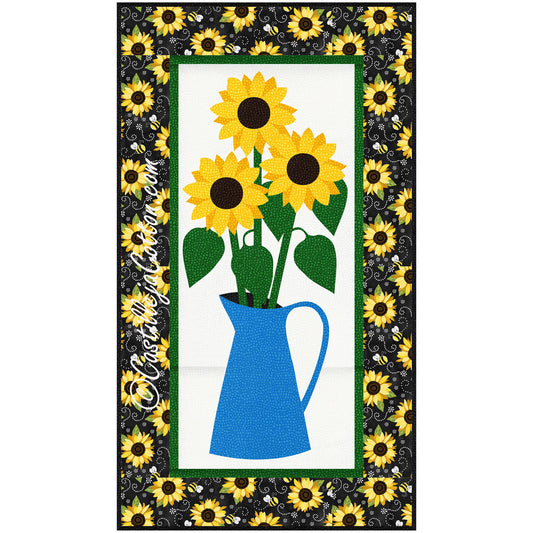 Sunflowers in a Jug Quilt CJC-405513e - Downloadable Pattern