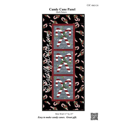 Candy Cane Panel Quilt CJC-406324e - Downloadable Pattern