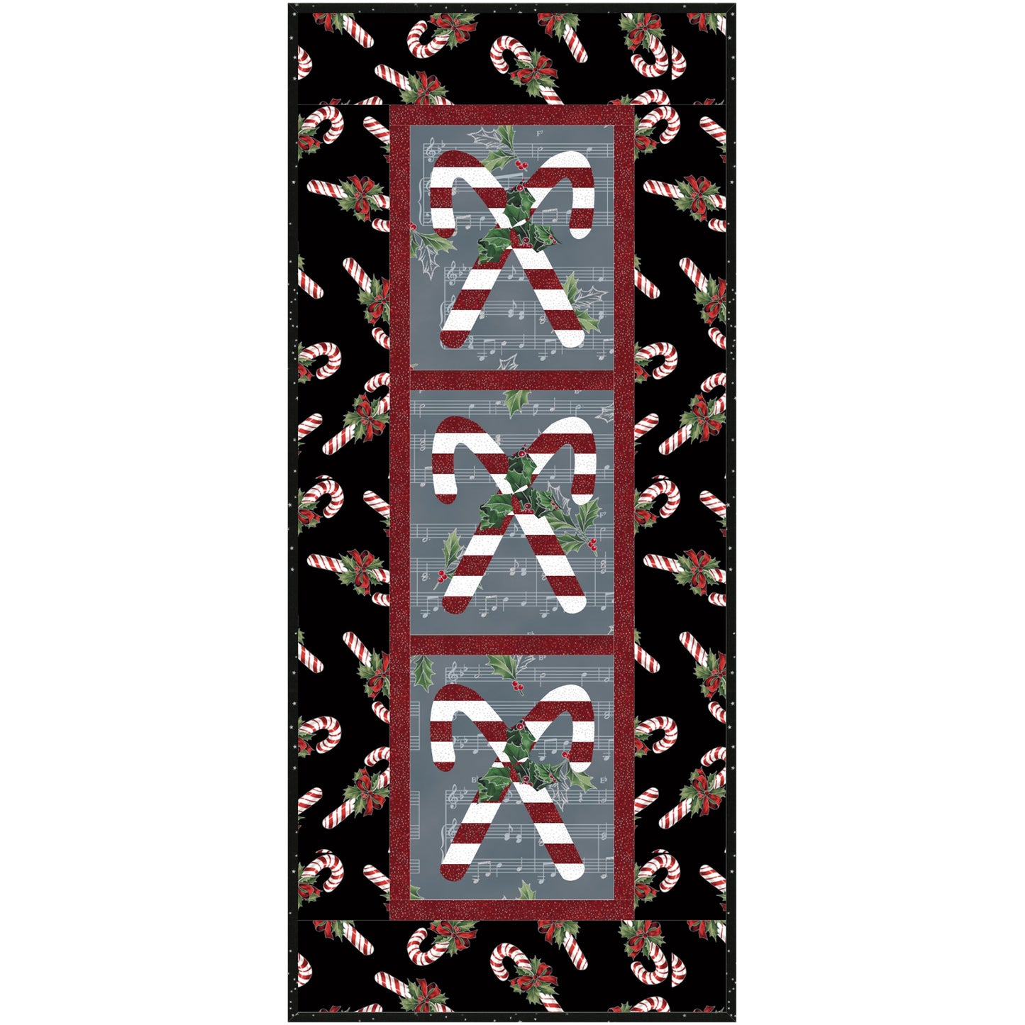 Candy Cane Panel Quilt Pattern CJC-4063 - Paper Pattern