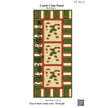 Candy Cane Panel Quilt Pattern CJC-4063 - Paper Pattern