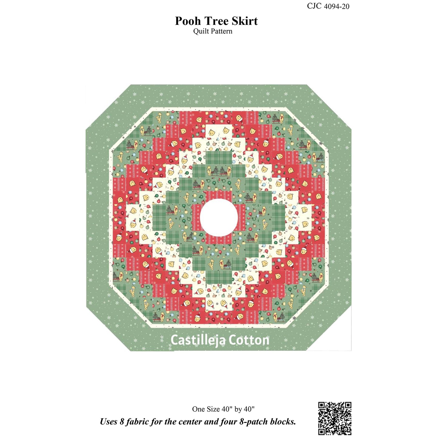Pooh Tree Skirt Pattern CJC-409420 - Paper Pattern