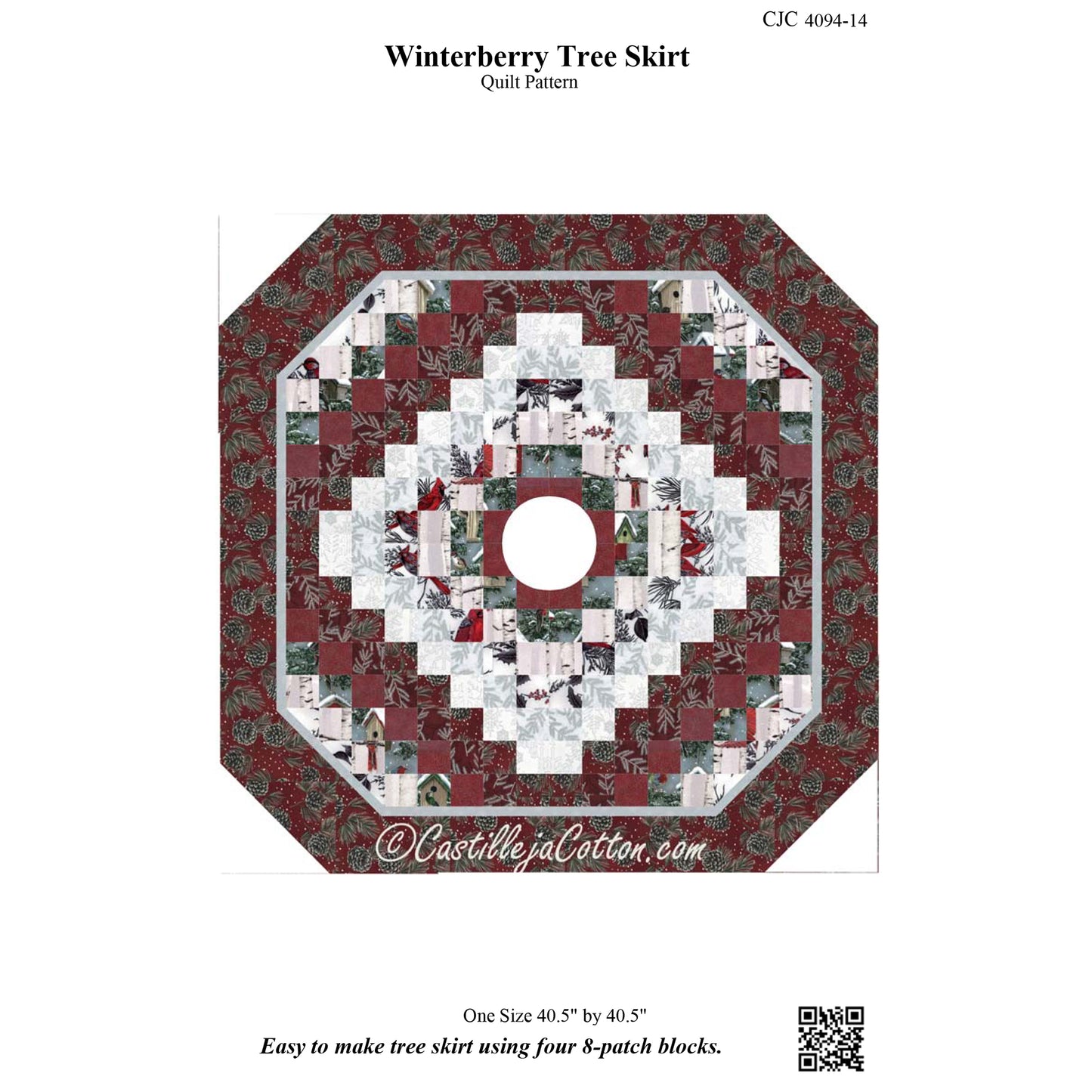 Winterberry Tree Skirt Pattern CJC-4094 - Paper Pattern