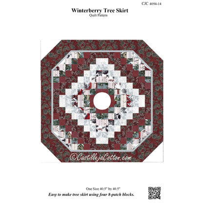 Winterberry Tree Skirt Pattern CJC-4094 - Paper Pattern