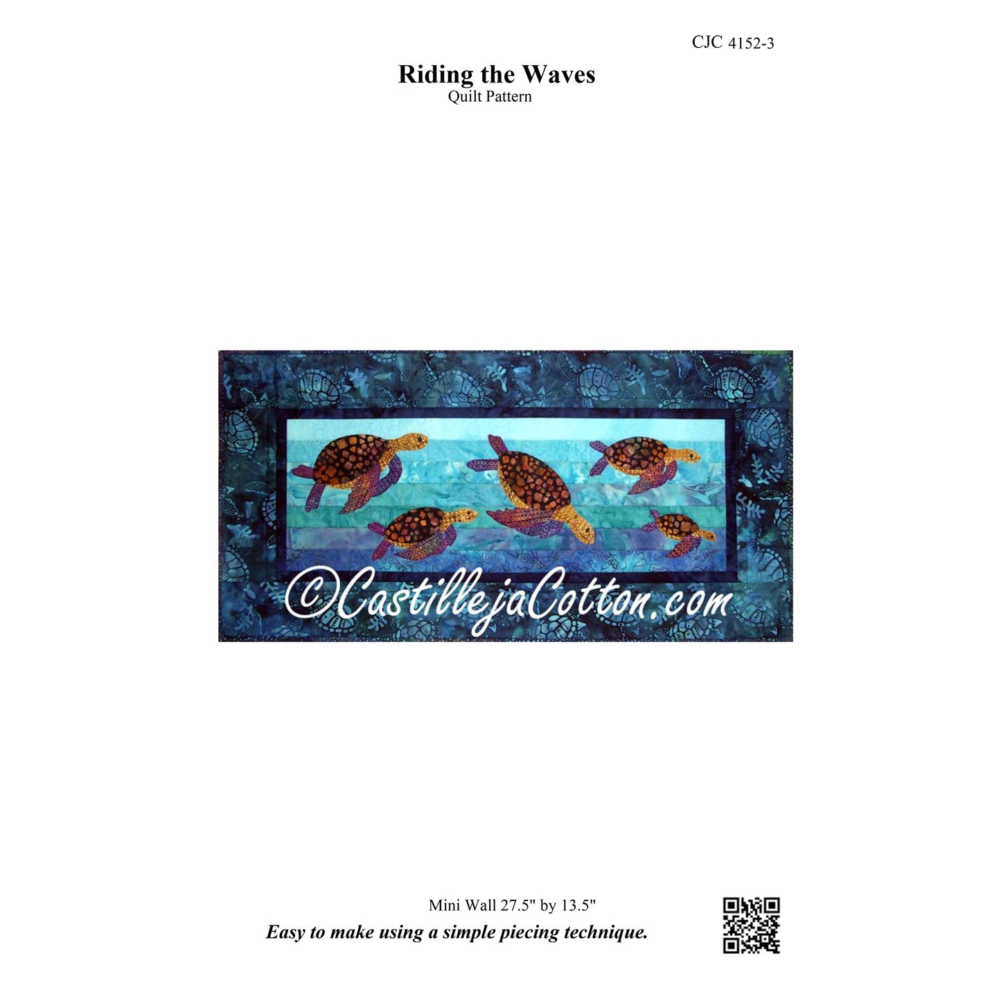 Riding the Waves CJC-4152e - Downloadable Pattern