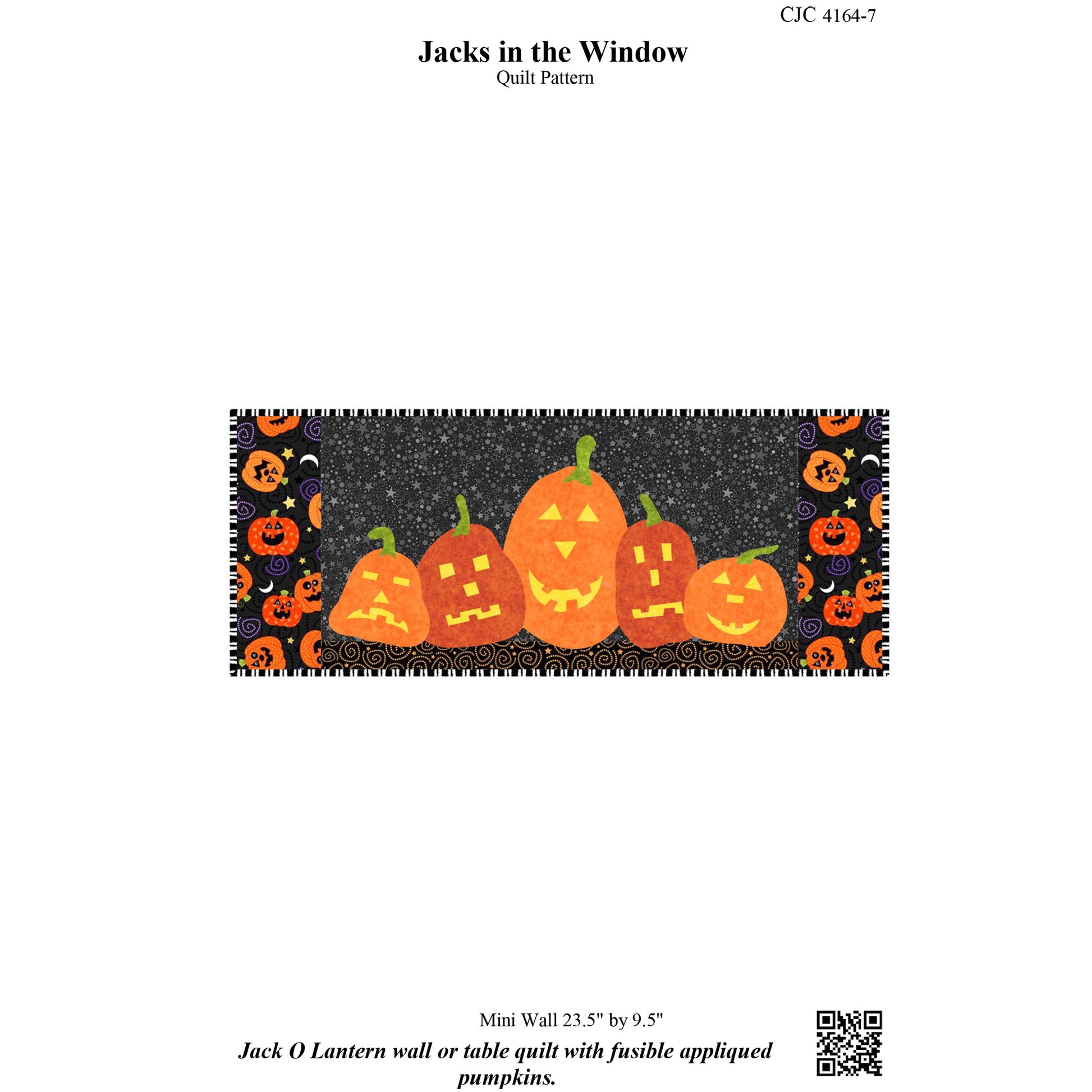 Image of the cover to the Jacks in the Window wall hanging pattern.