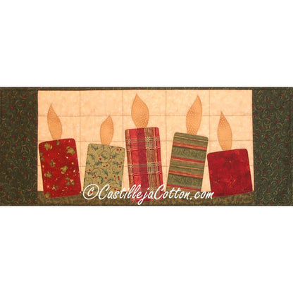 Country Candles Mini Wall Hanging CJC-4168e - Downloadable Pattern