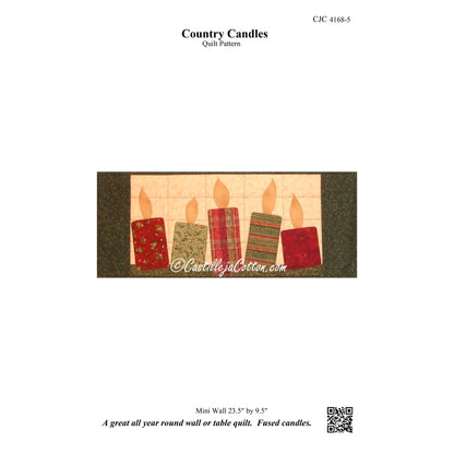 Country Candles Mini Wall Hanging CJC-4168e - Downloadable Pattern