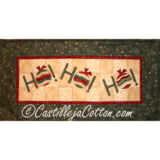 HO HO HO w/Ornaments Pattern CJC-4177 - Paper Pattern