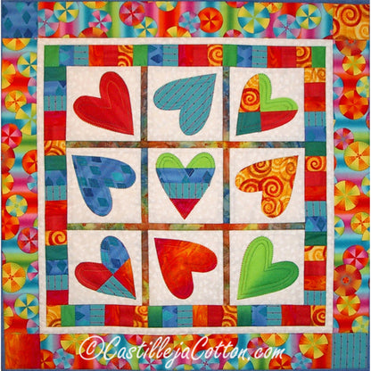 Spinning Hearts Quilt Pattern CJC-4194 - Paper Pattern