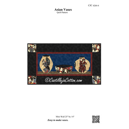 Asian Vases Quilt CJC-4264e - Downloadable Pattern