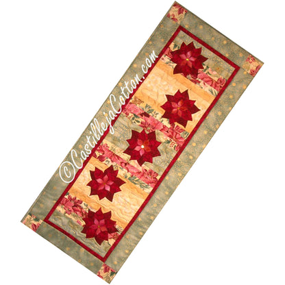Floating Poinsettias Quilt Pattern CJC-4277 - Paper Pattern