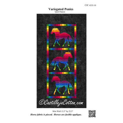 Variegated Ponies Wall Hanging Pattern CJC-433510w  - Wholesale Product