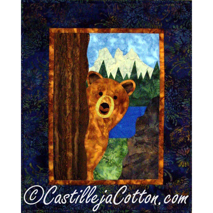 Bear Hi Ya! Wall Hanging Pattern CJC-4338 - Paper Pattern