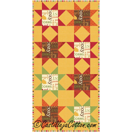 Sweet Sixteen Stars Quilt Pattern CJC-4403 - Paper Pattern