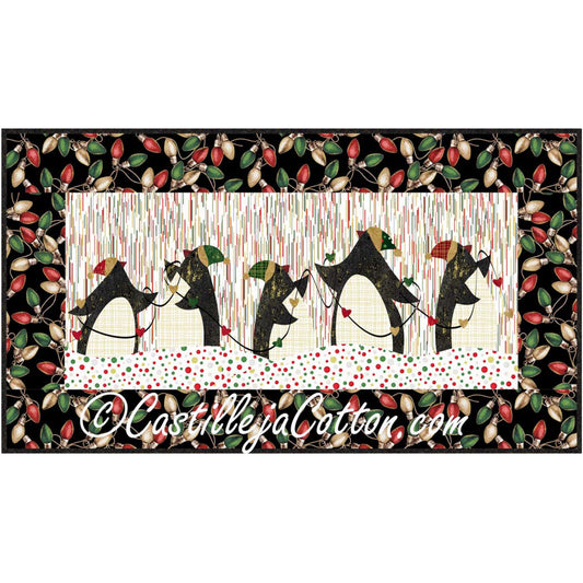 Penguins Hanging the Lights Quilt Pattern CJC-441430 - Paper Pattern
