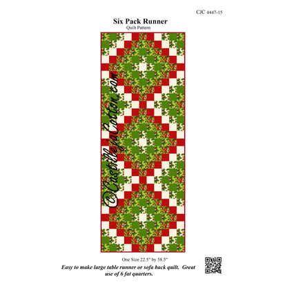 Six Pack Trip Table Runner CJC-4447e - Downloadable Pattern