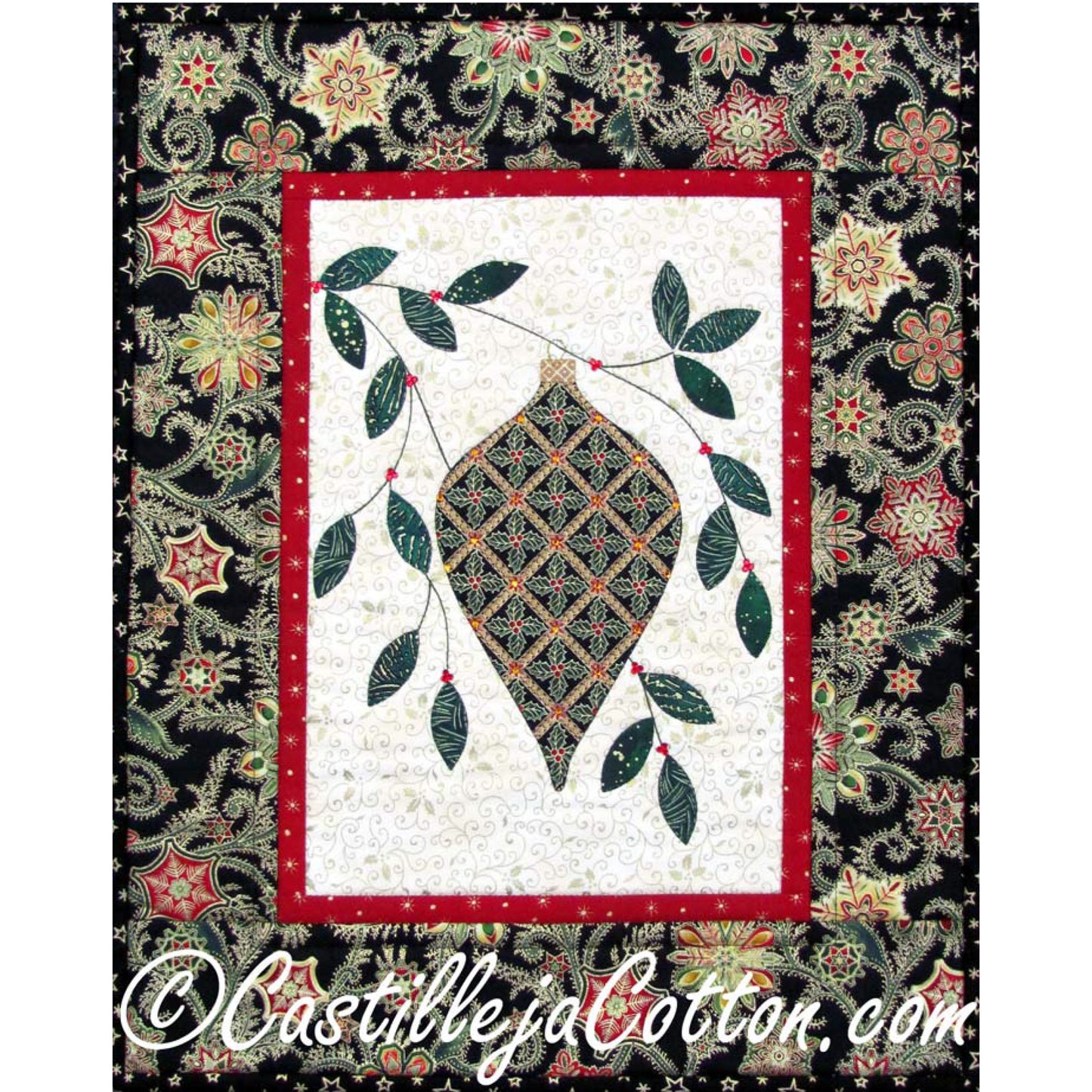 Christmas Glitter Quilt CJC-4464e - Downloadable Pattern