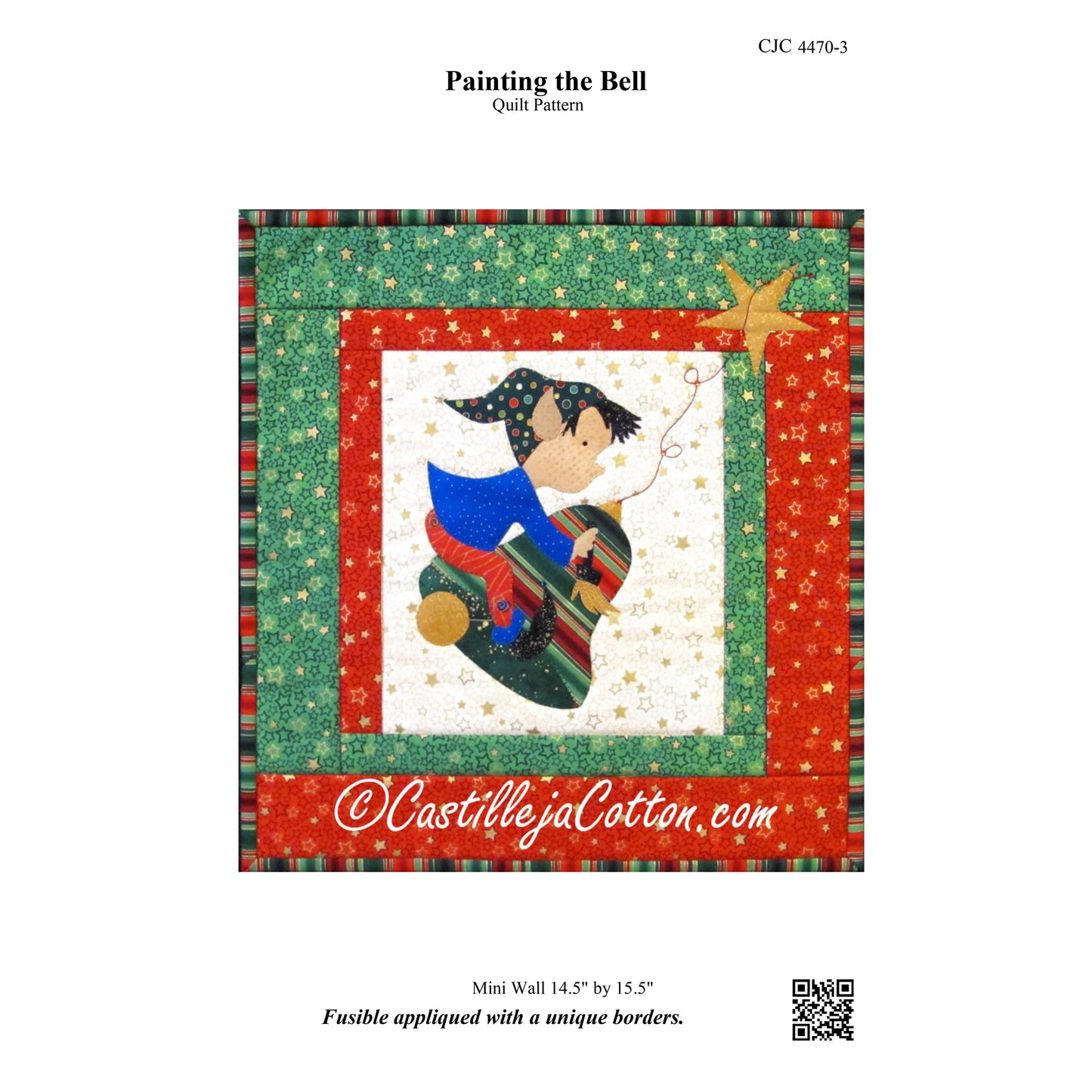 Painting the Bell Wall Hanging Pattern CJC-4470 - Paper Pattern