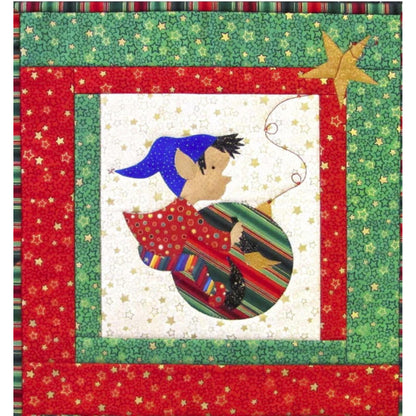 Elf Painting the Ornament Quilt Pattern CJC-4472 - Paper Pattern