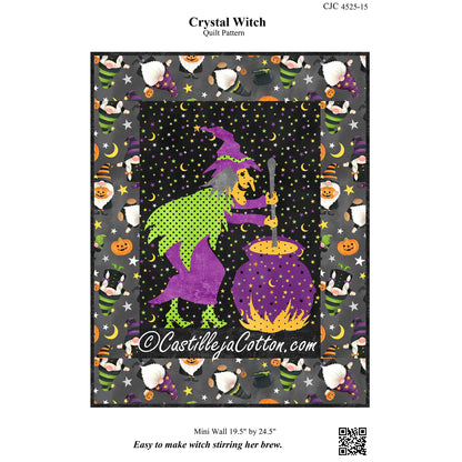 Crystal Witch Wall Hanging Pattern CJC-452515 - Paper Pattern