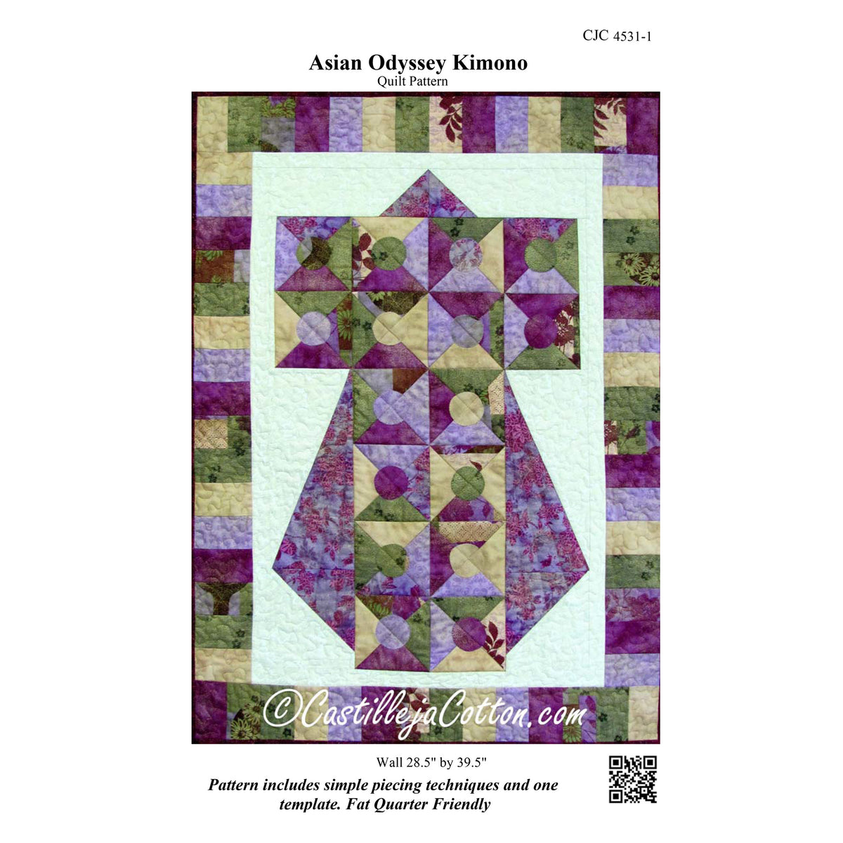 Asian Odyssey Kimono Quilt Pattern CJC-4531 - Paper Pattern