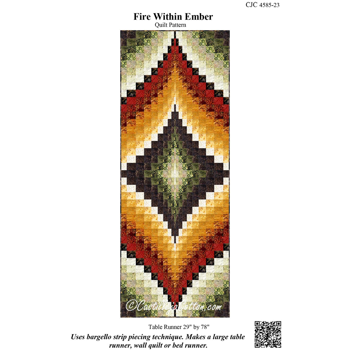 Fire Quilt Designs Fire Within Ember Quilt CJC-458523e - Downloadable Pattern – QuiltWoman.com