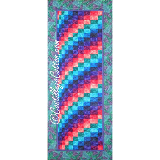 Rainbow Bargello Table Runner CJC-4628e - Downloadable Pattern