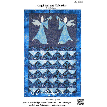 Cover image of pattern for Angel Advent Calendar quilt.
