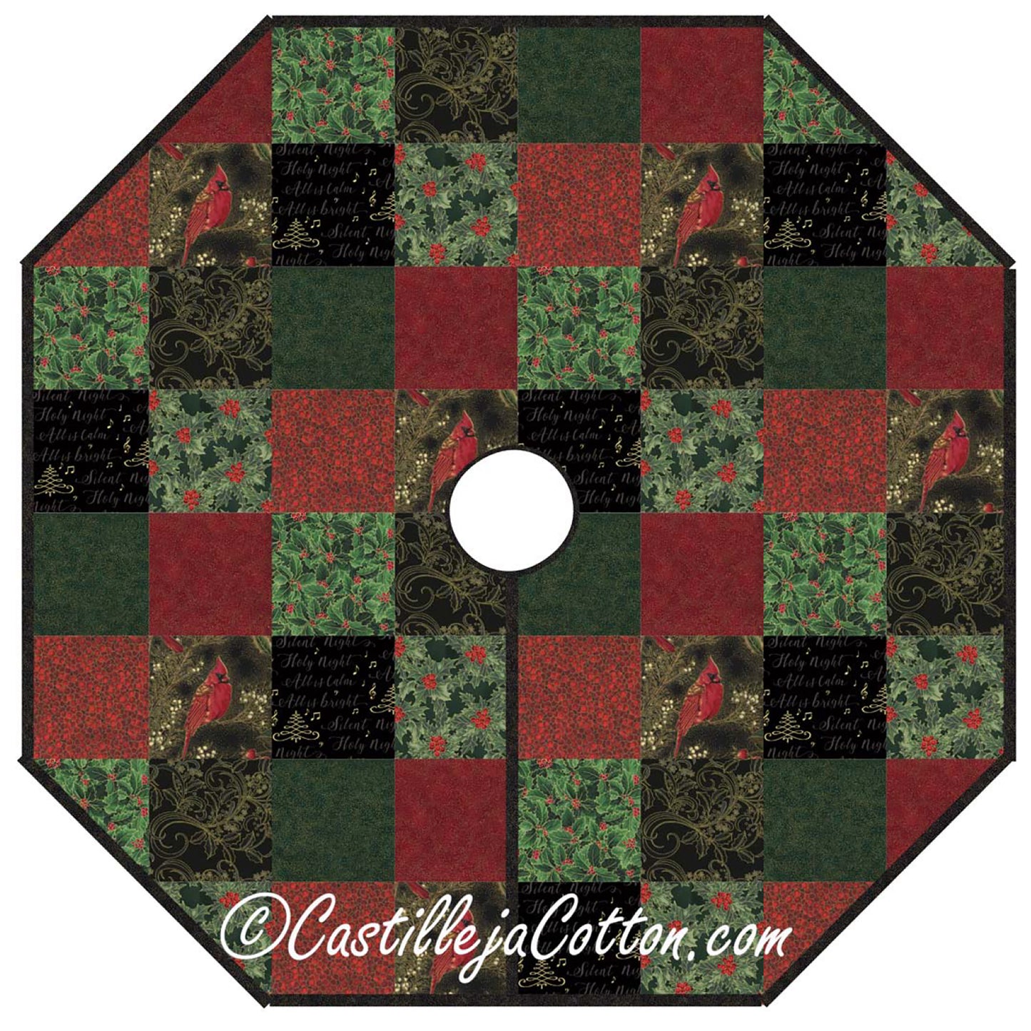 Christmas Traditions Tree Skirt Pattern CJC-46393 - Paper Pattern