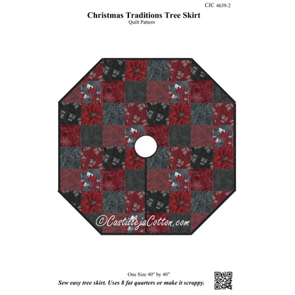 Christmas Traditions Tree Skirt Pattern CJC-4639 - Paper Pattern